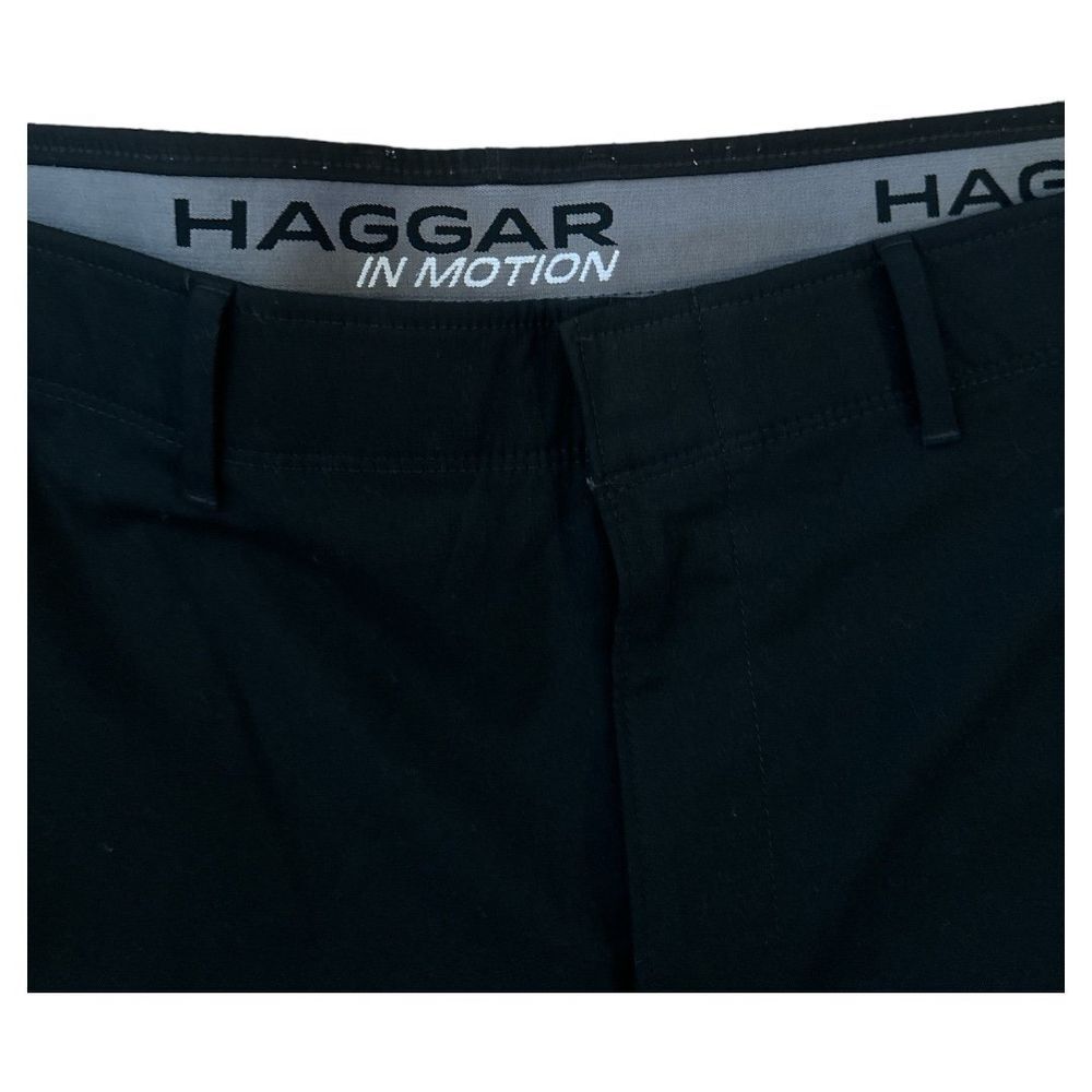 Mens‎ Haggar Black Pants Size 40x29 - Picture 3 of 7
